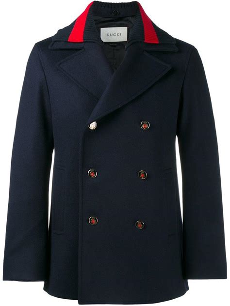 gucci peacoat for men|gucci coat farfetch.